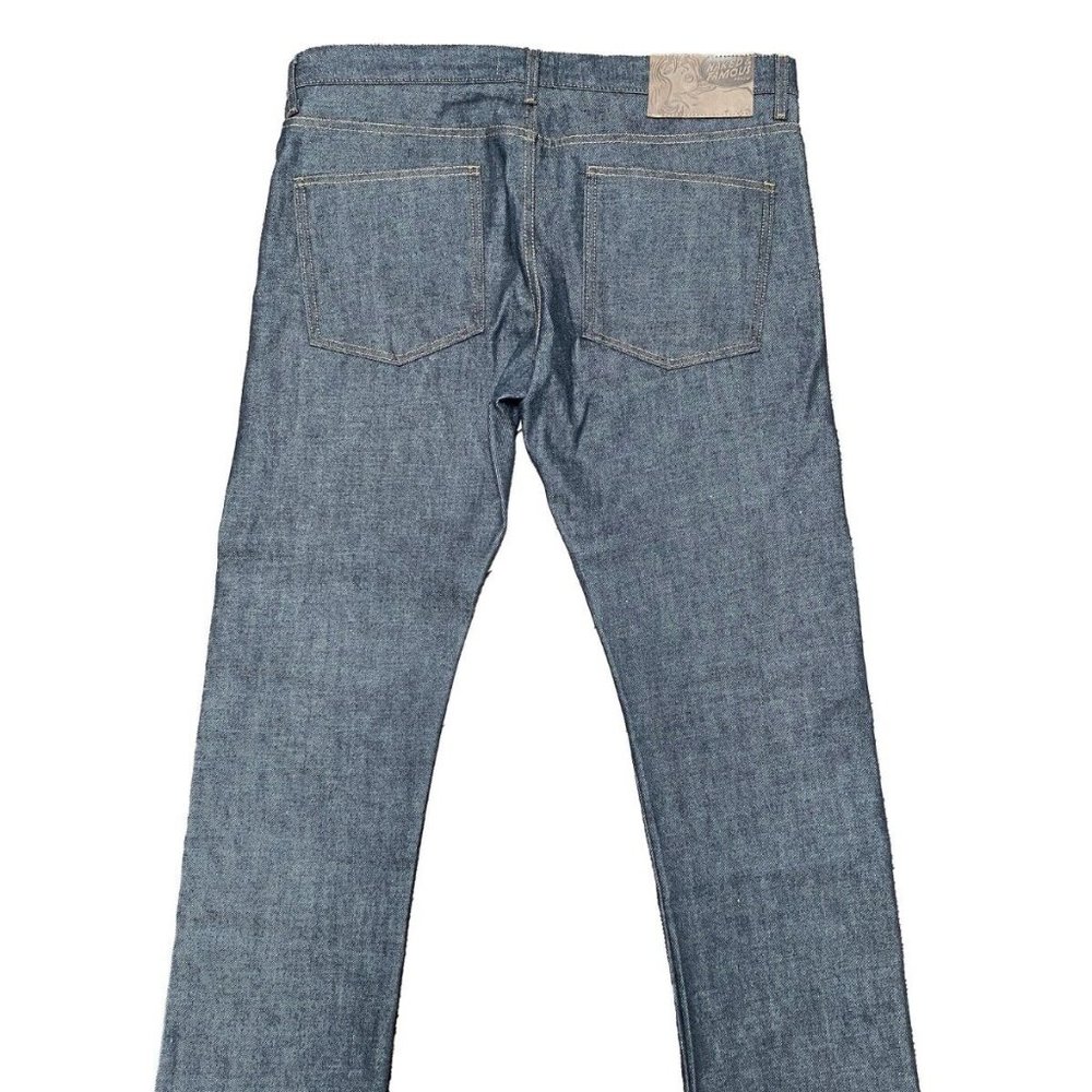 Naked & Famous Denim Jeans Men's Skinny Guy Dirty Fade Selvedge Sz 38